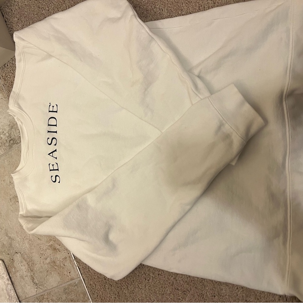 Seaside White Sweatshirt